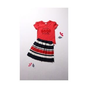 Red and Navy Kids Matching Set